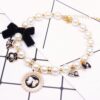 Cute Dog Collar Pet Pearl Dog Princess Bow Necklace Cute - Imagen 4